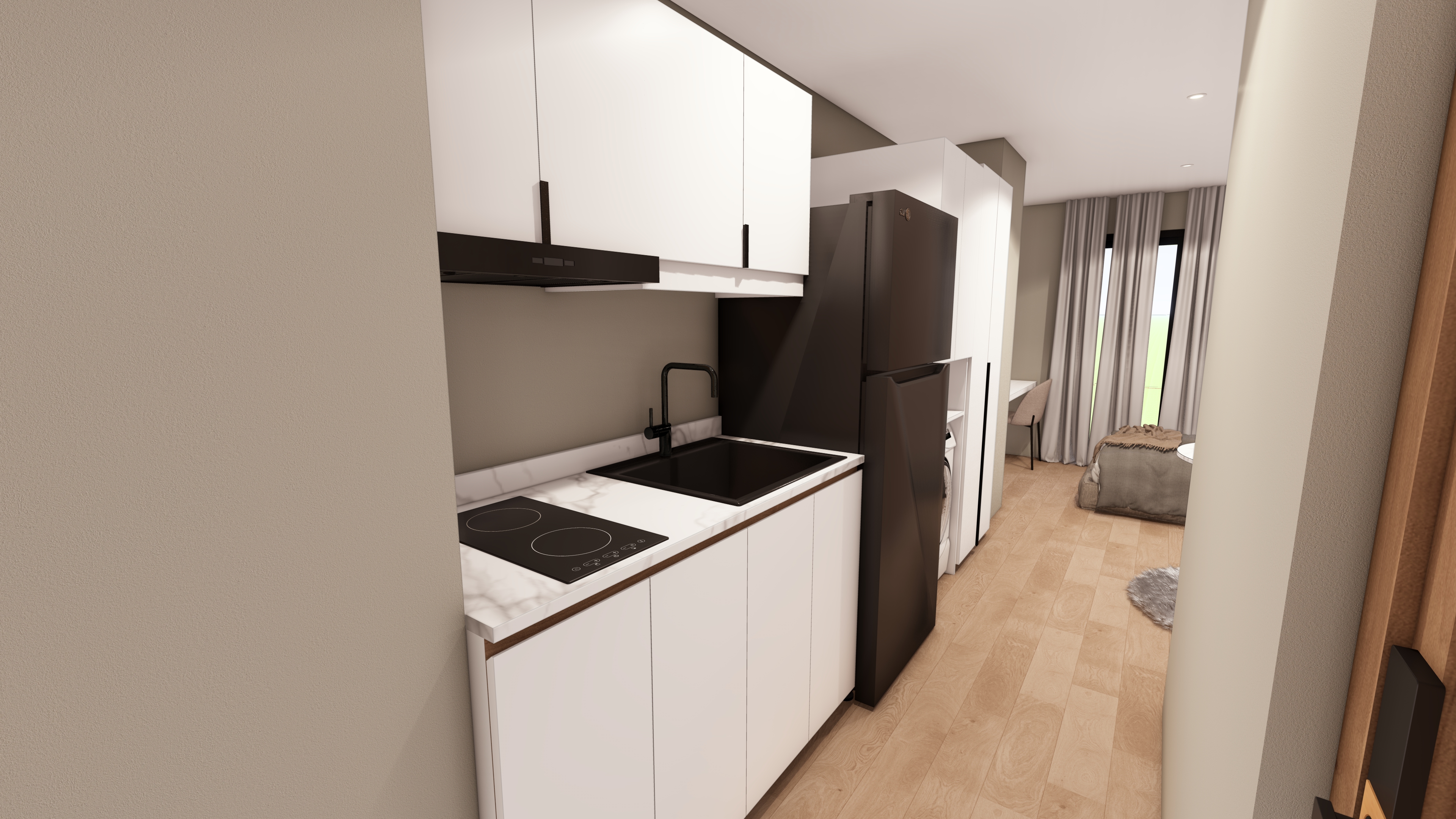 Unit B - Studio Type w/ Bacony